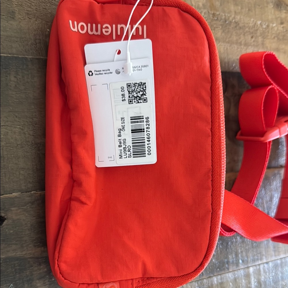 lululemon athletica Red Crossbody Mini Belt Bag